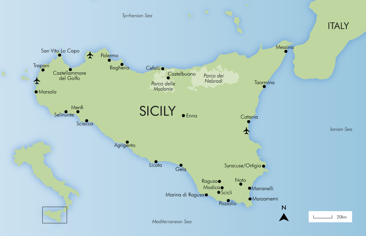 Sicily Map | Simpson Travel
